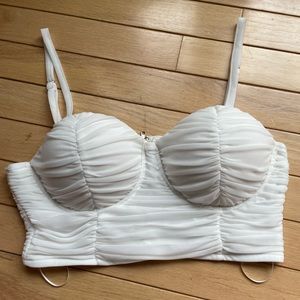 White Corset top from Honey